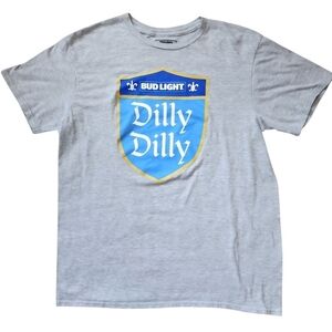 Bud Light Large Dilly Dilly Official Barcore Tee Shirt